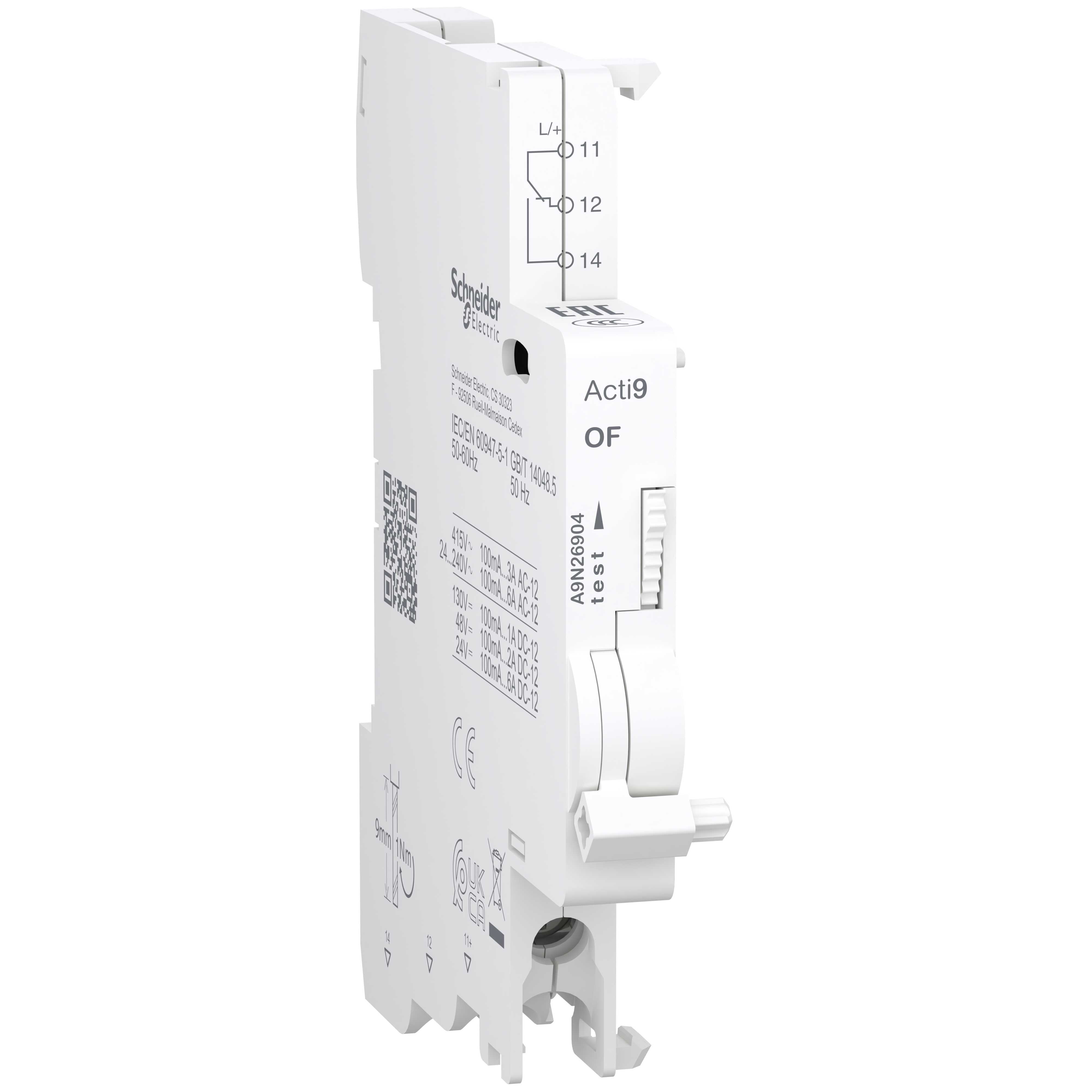 Schneider Electric - C60 C120 OF 1OC 100mA to 6A, AC-DC