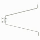 Erard - 1 Paire fixations murales pour mâts, déport 46 cm sans contreplaque - Galvanisé