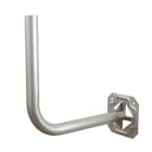 Erard - Bras déport mural pour parabole Ø 1 m max, Ø 50 longueur 525 coudé - Zinc bleu