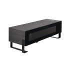 Erard - NAGA meuble TV fermé 1400 Carbon, avec chargeur 4 USB et chargeur QI (induction)