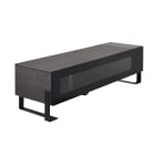 Erard - NAGA meuble TV fermé 1600 Carbon, avec chargeur 4 USB et chargeur QI (induction)
