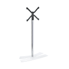Erard - LUX-UP 1400 L pied TV Blanc, orientable de +/- 20°, gestion des câbles.