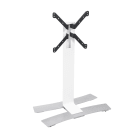 Erard - WIIL - 1050L Blanc, colonne TV mobile, gestion des câbles incluse