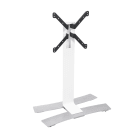 Erard - WILL - 1050L Blanc, colonne TV mobile, gestion des câbles incluse