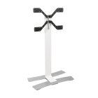 Erard - WIIL - 1400XL Blanc colonne TV mobile, gestion des câbles incluse