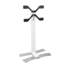 Erard - WILL - 1400XL Blanc colonne TV mobile, gestion des câbles incluse