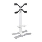 Erard - WIIL - 1400XL Blanc colonne TV mobile + tablette, gestion des câbles incluse