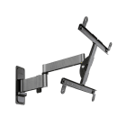 Erard - EXO 400TW3 support mural aluminium inclinable orientable - Déport 538 mm 2 bras