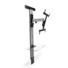 Erard - EXO STAND 400 Support mural alu inclinable & orientable, 1 bras, col cache câble