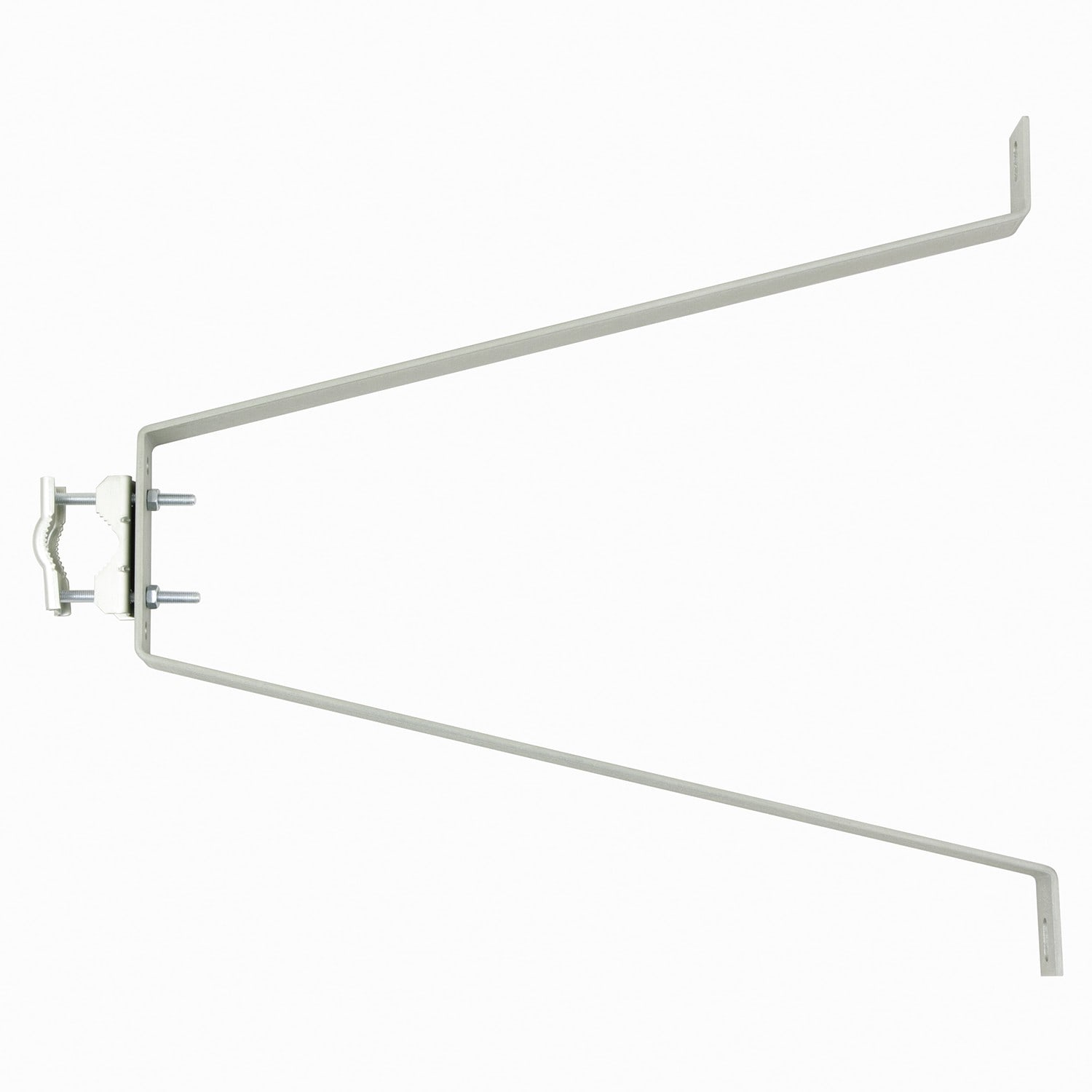 Erard - 1 Paire fixations murales pour mâts, déport 46 cm sans contreplaque - Galvanisé