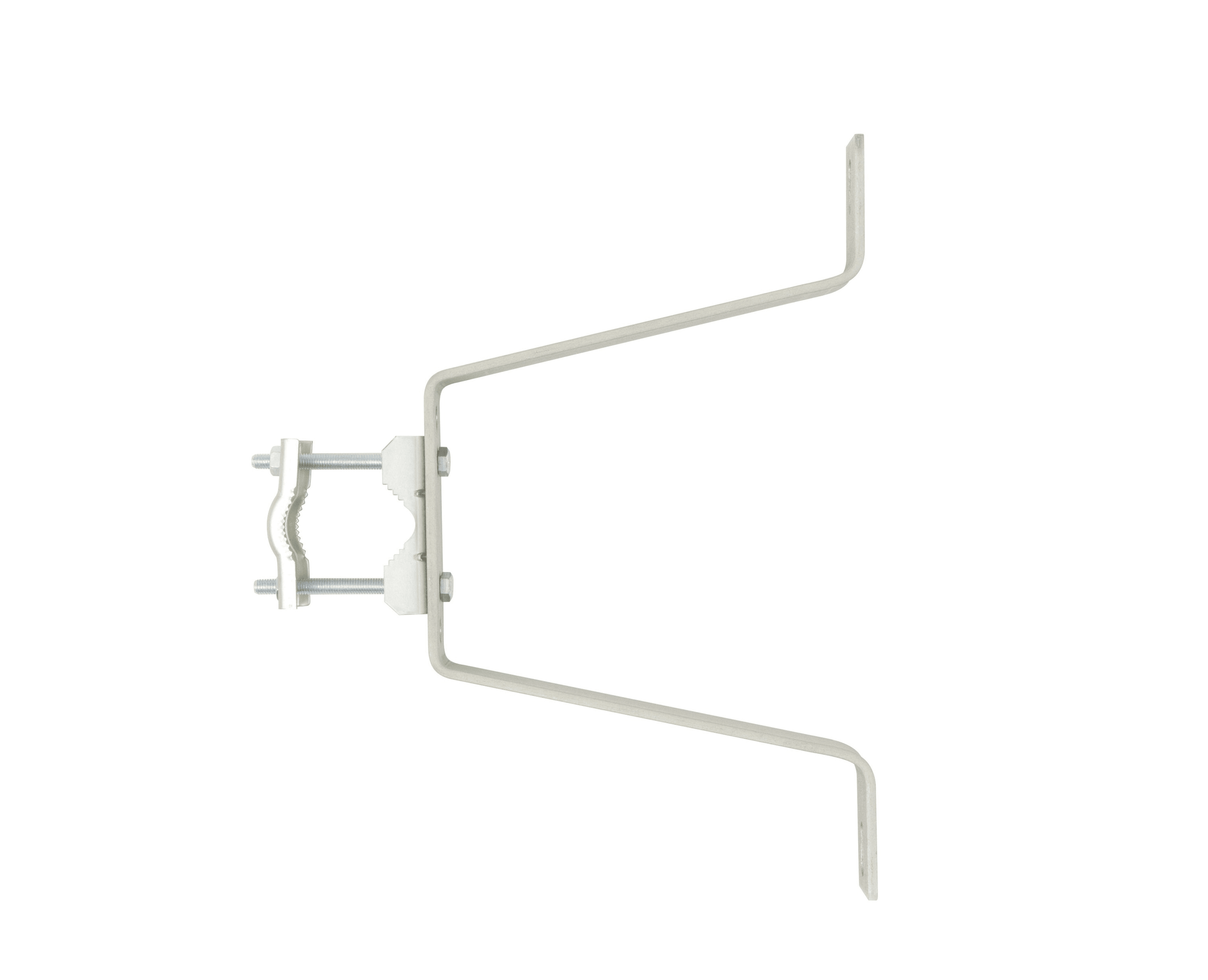 Erard - 1 Paire fixations murales pour mâts, déport 22 cm sans contreplaque - Galvanisé