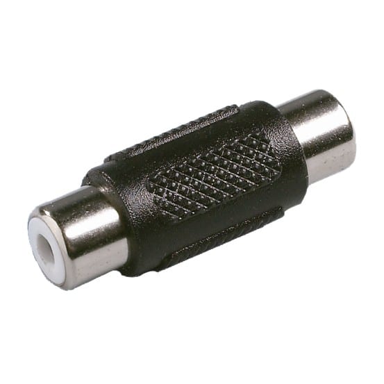 Erard - Adaptateur RCA Fem/Fem, connecteurs plaqués nickel