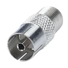 Erard - Adaptateur F femelle / TV 9.52 mm femelle - nickel