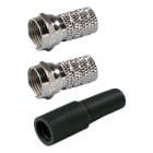 Erard - Kit 2 fiches F 7mm à visser + 1 manchon d'échantéité noir