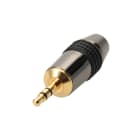Erard - Connecteur Jack 3.5 métal or Mâle stéréo - à souder