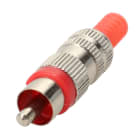 Erard - Connecteur RCA métal M rouge - A souder dia 3mm