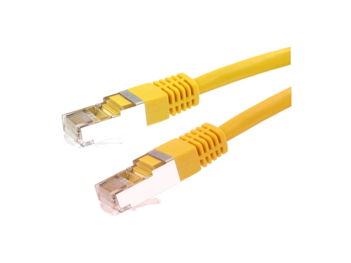 Erard - Cordon RJ45 M/M - Cat. 6 - F/UTP - 250MHz - jaune - 10m