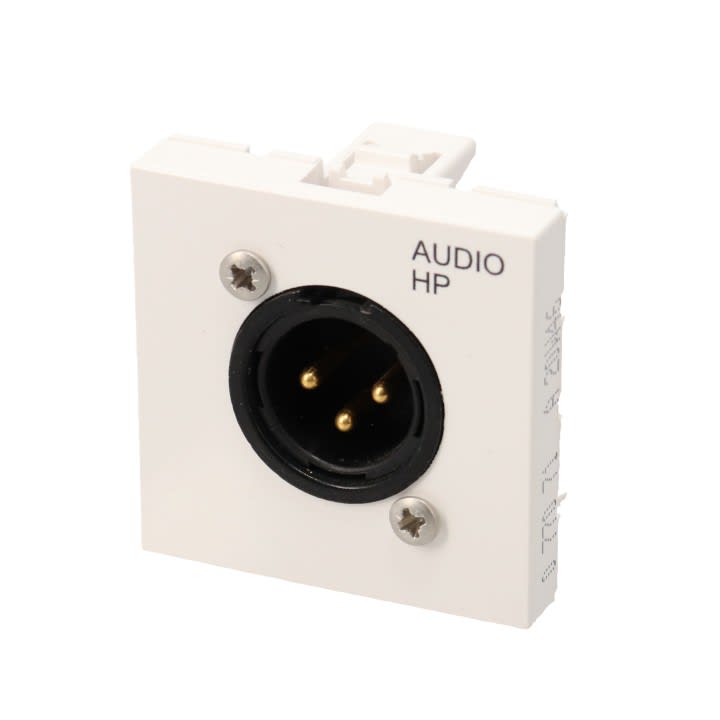 Erard - Plastron avec embase NEUTRIK XLR M 3 broches à visser - 45x45 mm