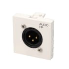 Erard - Plastron avec embase NEUTRIK XLR M 3 broches à visser - 45x45 mm