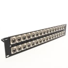 Erard - Panneau de brassage - alum - 32 embases XLR 3 broches - 16 M + 16 F - 2U noir