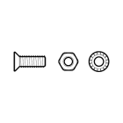 Erard - kit de 100 Vis + écrou + rondelle M3x10 spécial panneaux brassage
