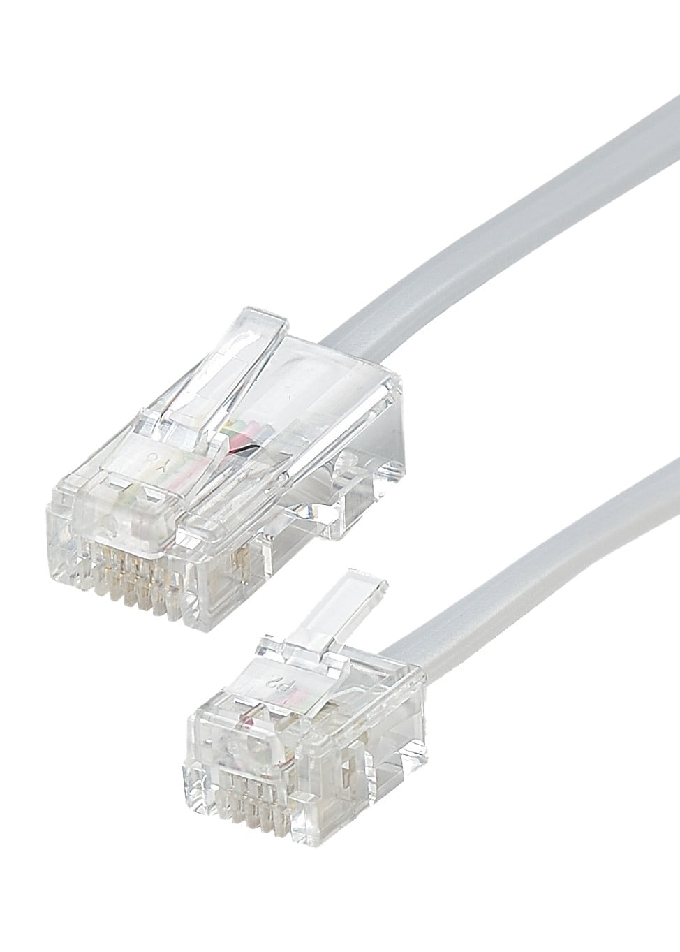 Erard - Cordon RJ11 - 3m - M / RJ45 M - haut-débit ADSL - gaine pvc plate blanche