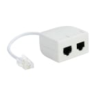 Erard - Filtre ADSL RJ45 M / 2 x RJ45 F - sortie tél (non filtrée) ADSL (filtrée) - 0m10