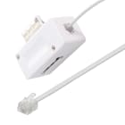 Erard - Cordon RJ11 - 3m - M / prise T M - haut-débit ADSL - gaine pvc plate banche