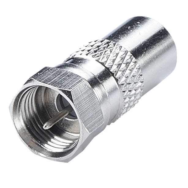 Erard - Adaptateur F mâle / TV 9.52 mm mâle - nickel