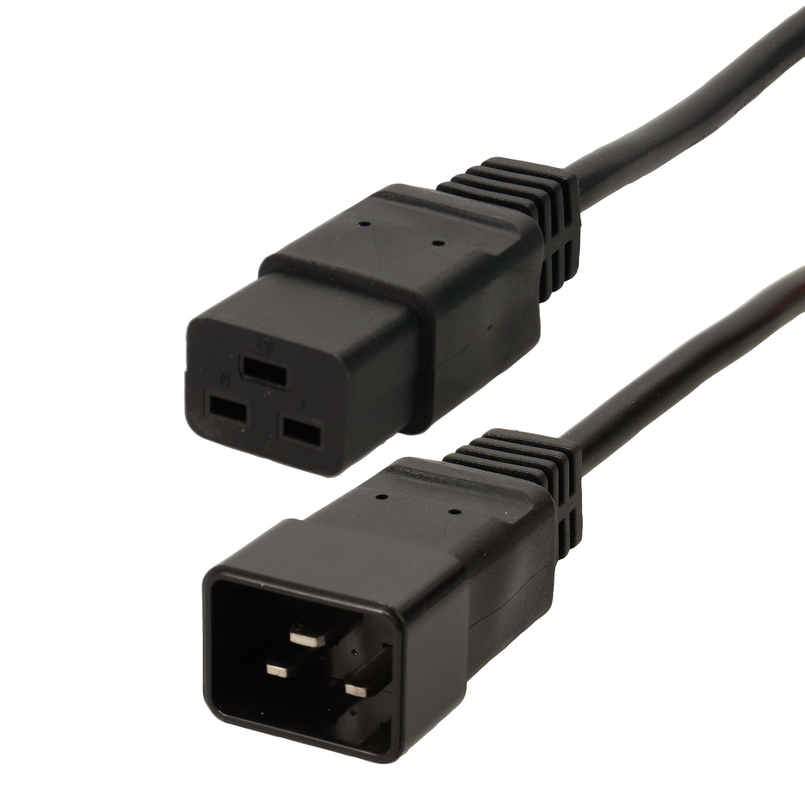 Erard - Cordon d'alimentation - 1 fiche C20 M / Prise C19 F - 3m