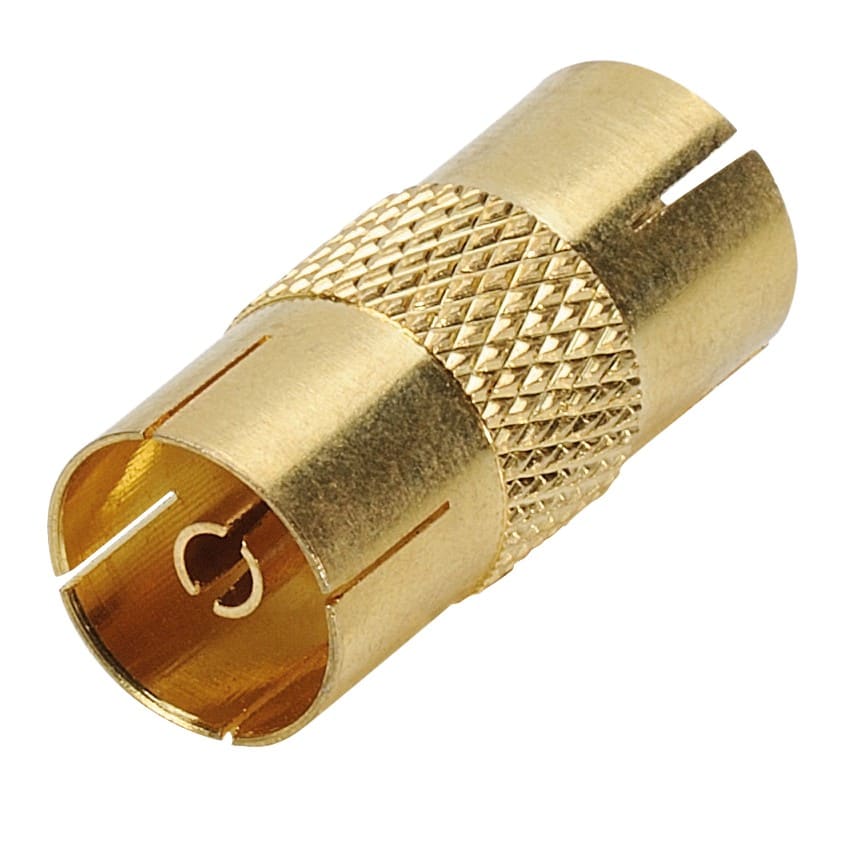 Erard - Adaptateur TV 9.52 mm Femelle /  TV 9.52 mm Femelle - OR