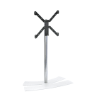 Erard - LUX-UP 1050 L pied TV Blanc, orientable de +/- 20°, gestion des câbles.