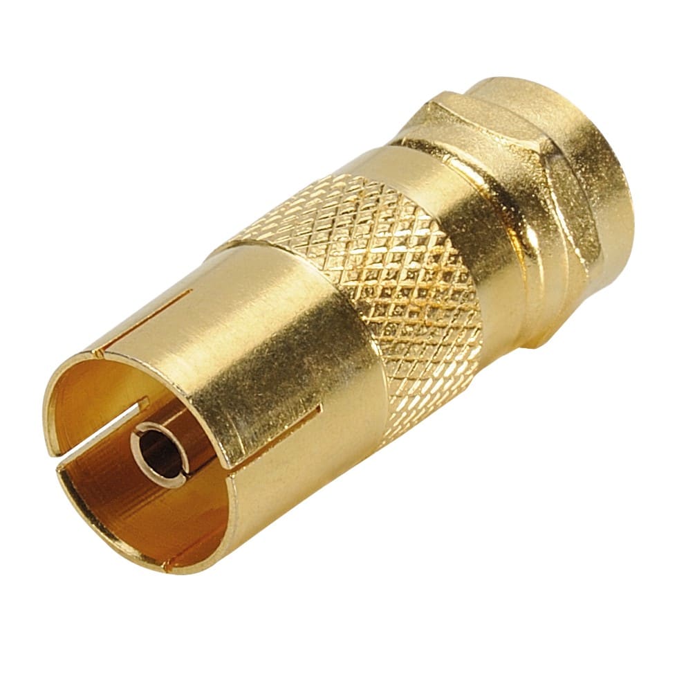Erard - Adaptateur F mâle / TV 9.52 mm femelle - OR