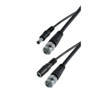 Erard - Cordon BNC 50m M + alim. 12V M / BNC M + alim. 12V F - 75 Ohms - nickel