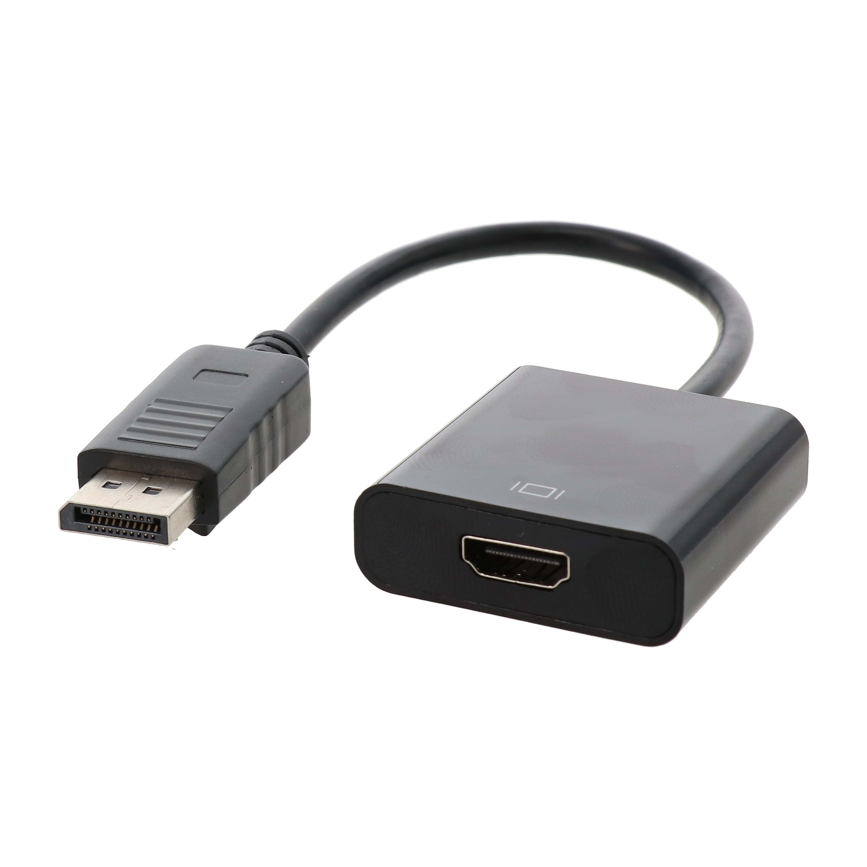 Erard - Convertisseur DisplayPort 1.2 M vers HDMI A F - 4K/60ips - plug & play - 0m15