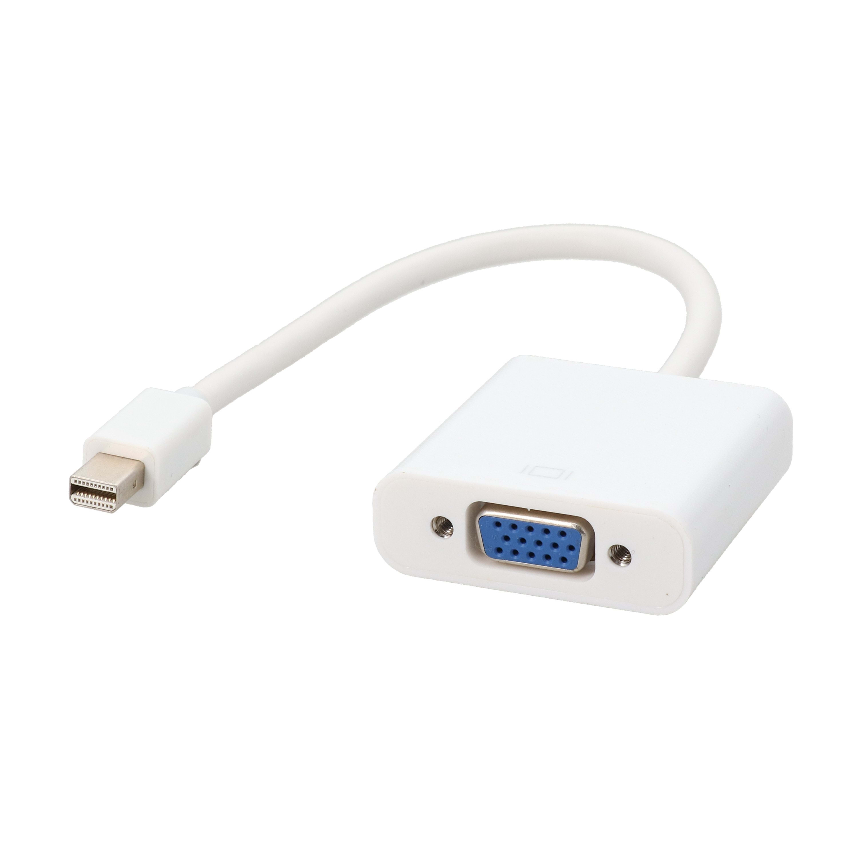 Erard - Convertisseur mini DisplayPort 1.1 M vers VGA F - Full HD - plug&play - 0m15
