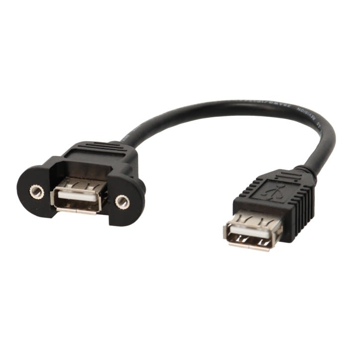 Erard - Cordon de façade USB A 2.0 Femelle/Femelle 0,2m