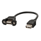Erard - Cordon de façade USB A 2.0 Femelle/Femelle 0,2m