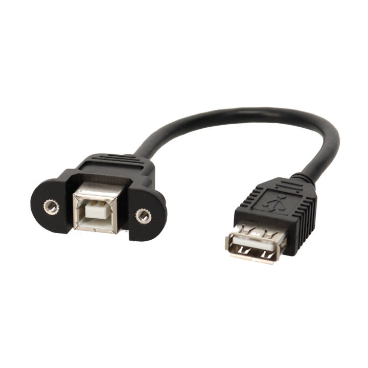 Erard - Cordon de façade USB B F / USB A 2.0 F - 0,2m