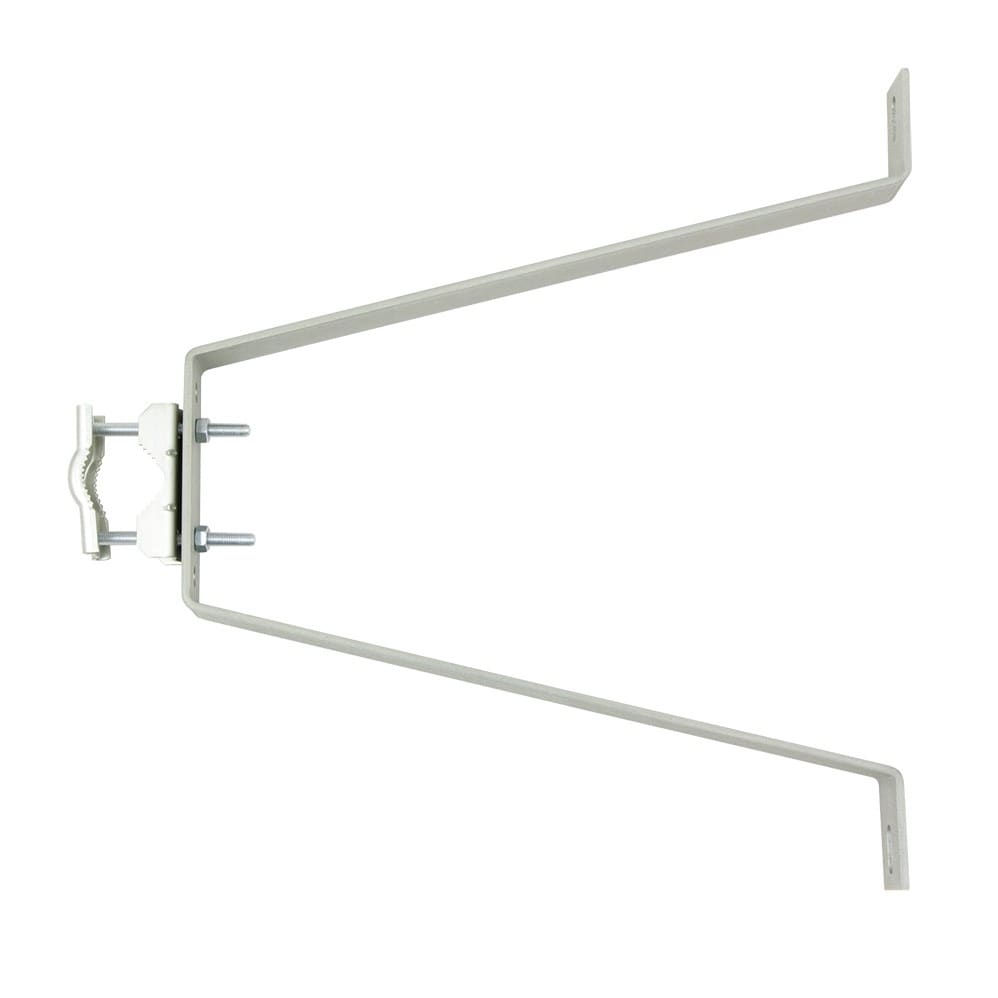 Erard - 1 Paire fixations murales pour mâts, déport 35 cm sans contreplaque - Zinc bleu