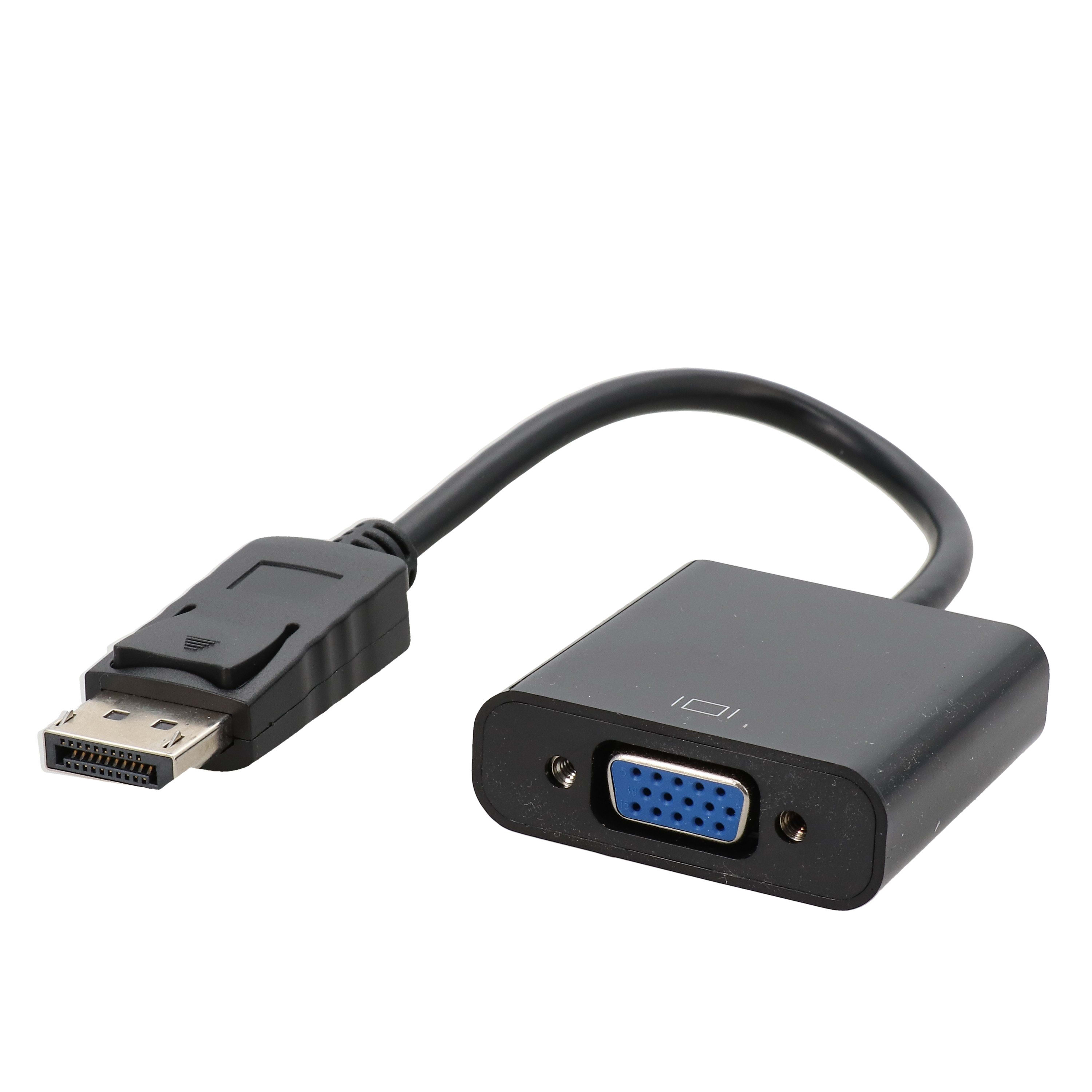 Erard - Convertisseur DisplayPort 1.1 M vers VGA F - Full HD 1080p - plug & play - 0m15