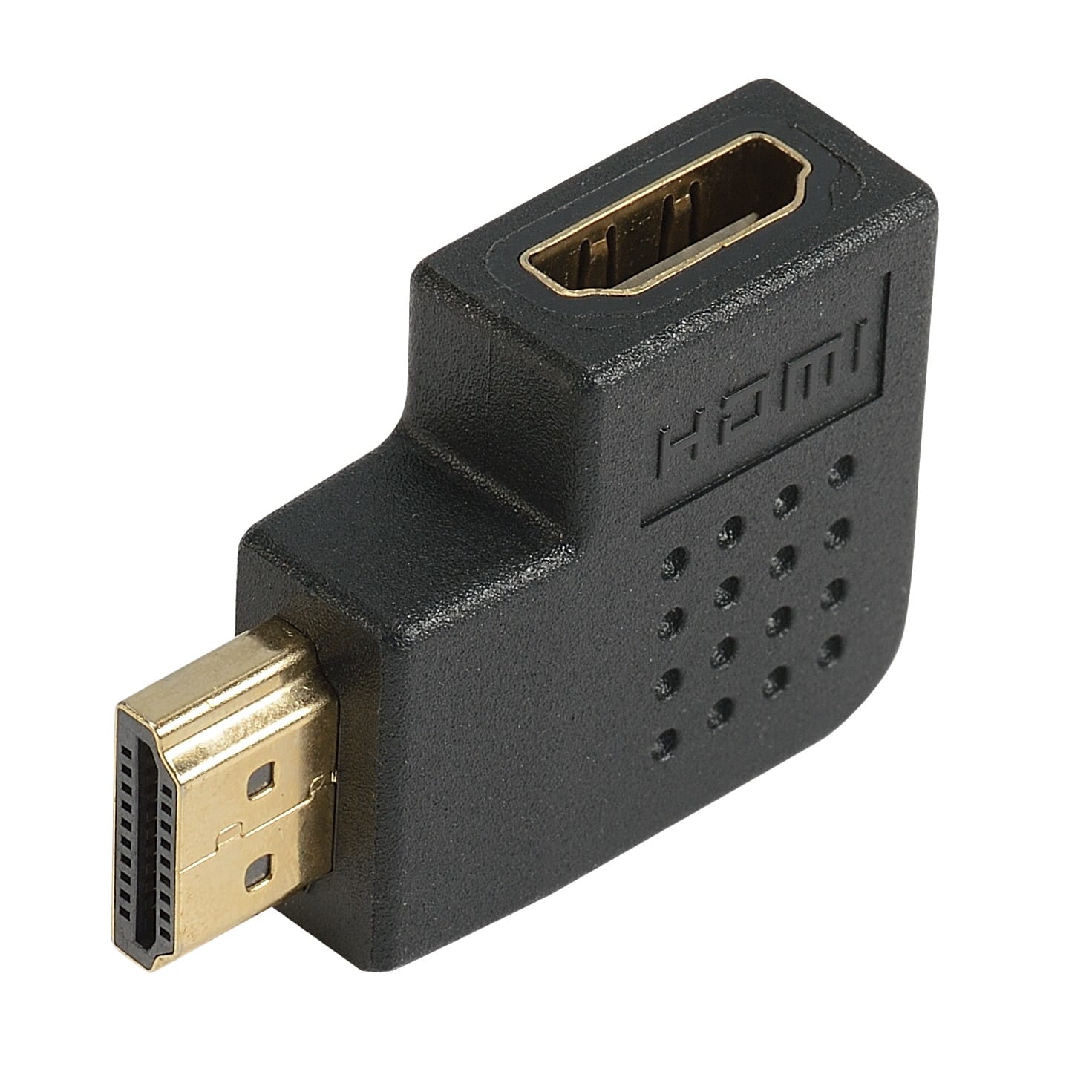 Erard - Adaptateur HDMI A coudé à 90° latéral gauche - M/F - OR