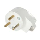 Erard - Prise électrique 230V (2 P+T) M coudé à 90° - 20A - NF - blanche - à monter