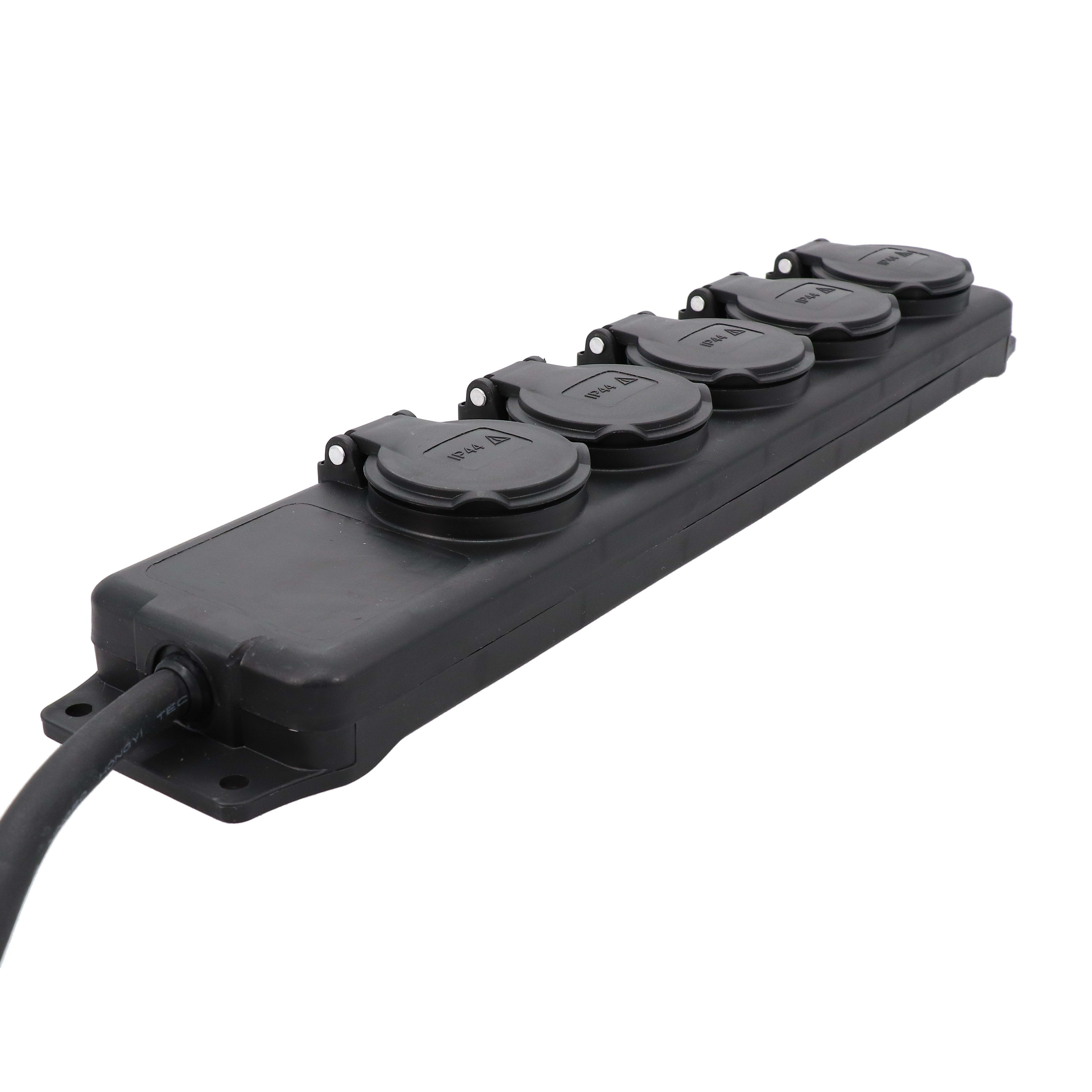 Erard - Bloc multiprises - 5 prises x (2 P + T) - 3 x 1mm² 1m50