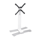 Erard - WILL - 1050L Blanc, colonne TV mobile, gestion des câbles incluse
