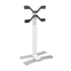 Erard - WILL - 1400XL Blanc colonne TV mobile, gestion des câbles incluse