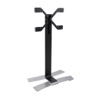 Erard - WILL - 1400XL Noir colonne TV mobile, gestion des câbles incluse