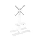 Erard - WILL - Tablette  Blanche pour colonnes WILL, poids maximum supporté de 5 kg