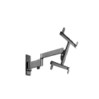Erard - EXO 400TW3 support mural aluminium inclinable orientable - Déport 538 mm 2 bras