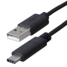 Erard - Cordon USB 2.0 - A M / C M - 3A - 480 mbps - noir - 1m